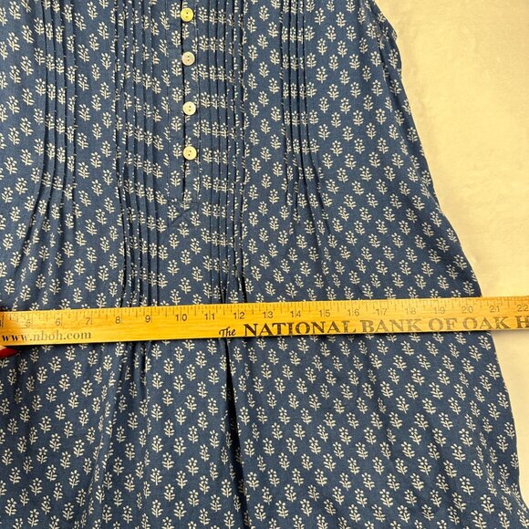 Faherty Womens Isha Basketweave Linen Dress Gobi Floral Size XS Comfy Summer - Picture 5 of 13